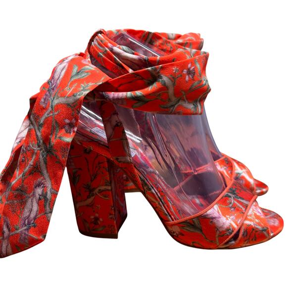 TABITHA SIMMONS X Johanna Ortiz Women's 37.5/US 7 Wrap Tie Heel Sandals Italy - Picture 7 of 16